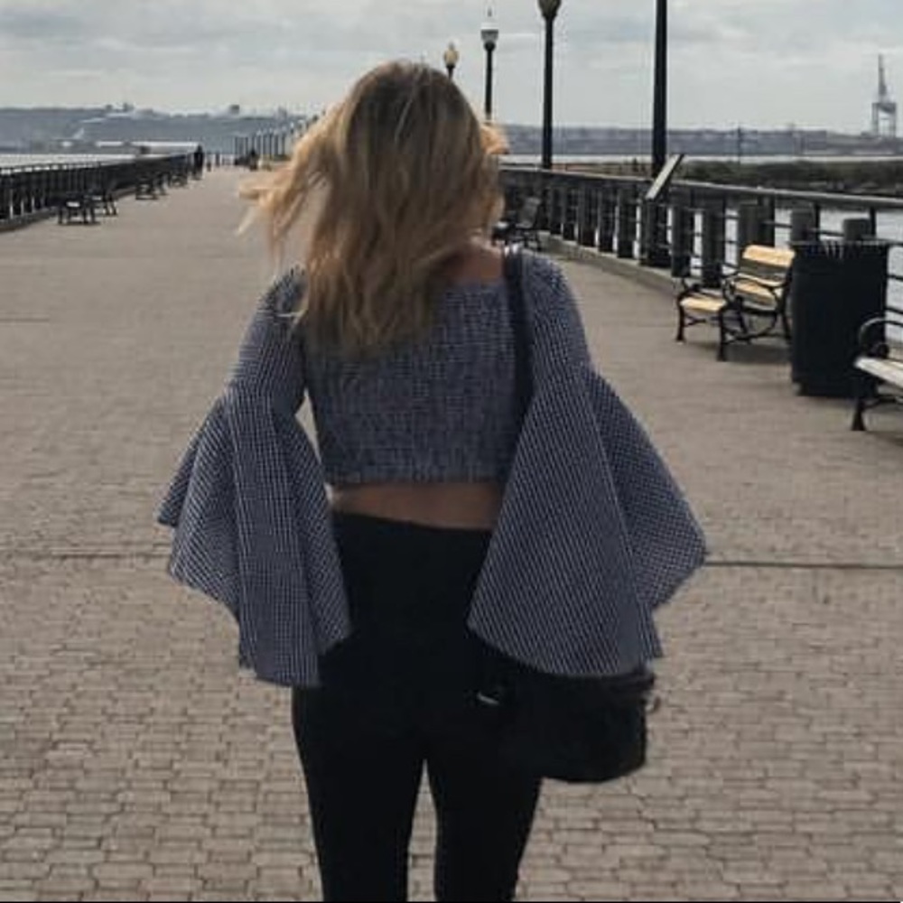 Off the Shoulder Bell Sleeve Top